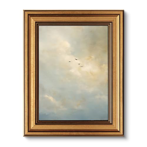 Vintage Gold Framed Wall Art for Living Room
