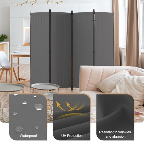 Privacy Screen Room Divider 4 Panel as Dressing Screen