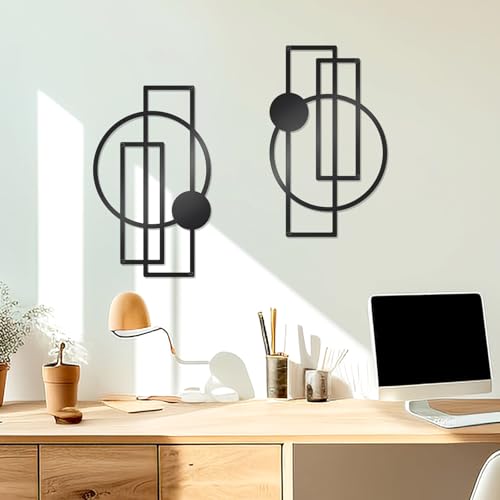 2 Pcs Metal Abstract Wall Art (2 Count)