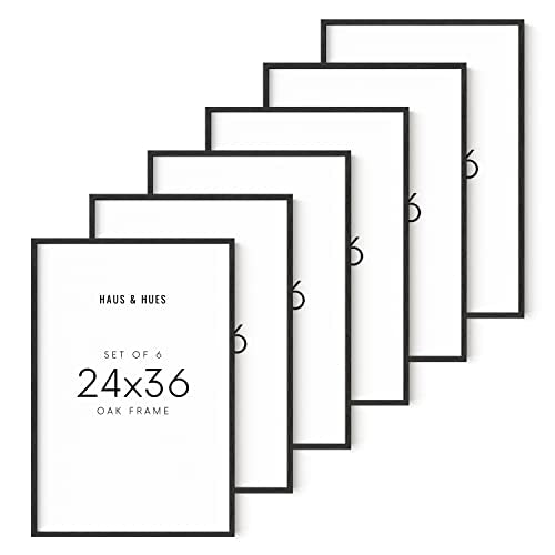 24x36 Black Oak Frame Set of 6 (6 Count)
