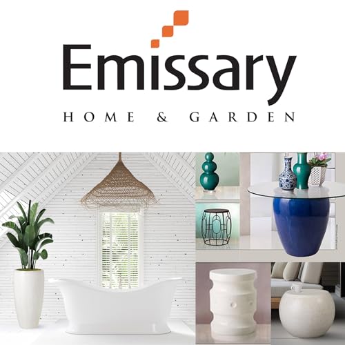 Emissary Bullet 9.5 in. Bayside Green Ceramic Round Planter