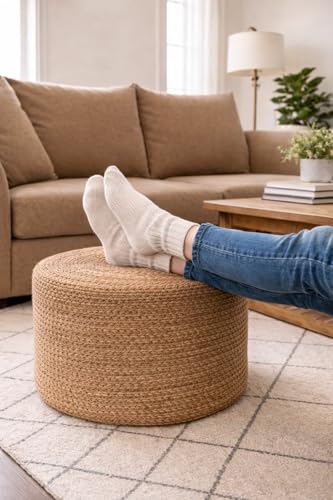 Jute Pouf Ottoman