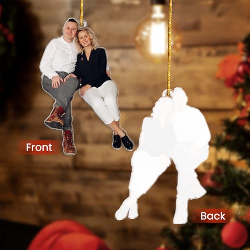 Personalized Photo Ornament for Couple