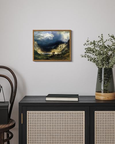 Framed Canvas Wall Art Home Decor Landscape Wall Art for Living Room Vintage Natural Oil Painting Picture Beautiful Scenery Office Decor Bedroom Wall Decor