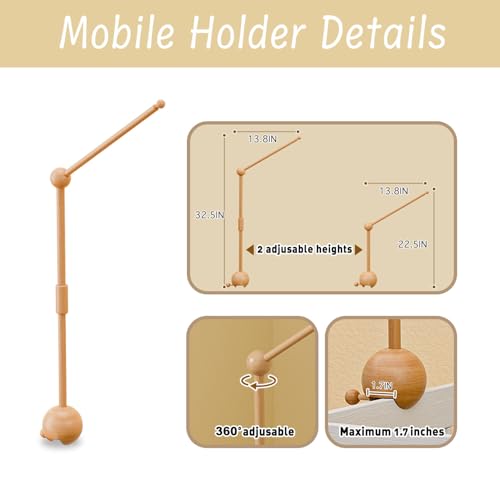 Crib Mobile Arm with Music Box