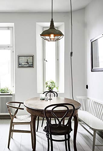Farmhouse Plug in Pendant Light with 16 Feet Hanging Cord Hanging Lighting Fixture