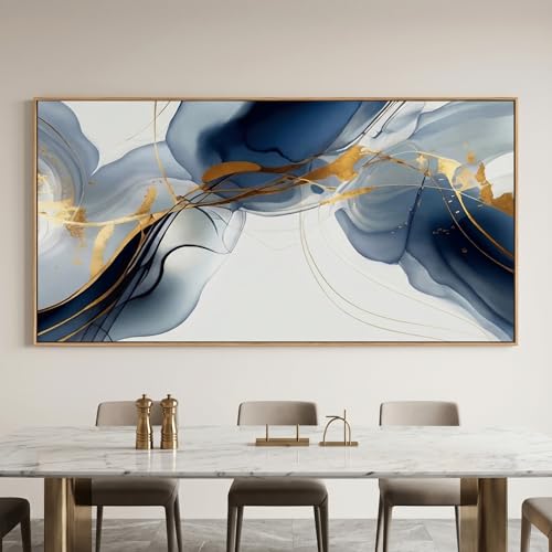Wall Art Canvas Painting Abstract Wall Art Modern Art Wall Mural for Living Room Bedroom Print on Artwork Home Decor Framed 24x48inch