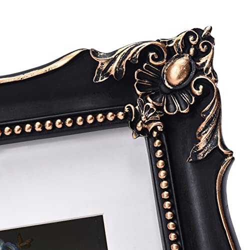 11x14 Vintage Picture Frame with Embossed Flower Design