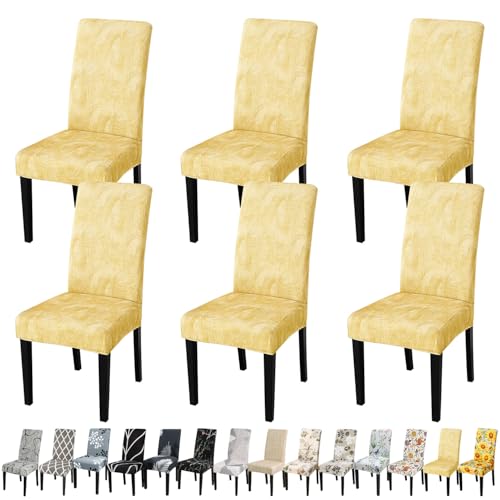 Pattern Chair Covers for Dining Room Set of 6