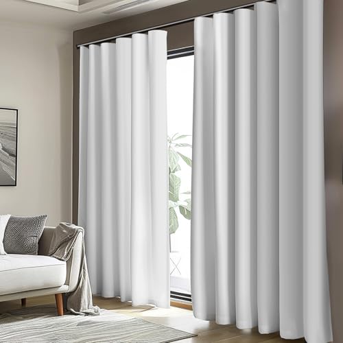Room Divider Blackout Curtain Track Curtains Wall Dividers Panels Screen for Living Rooms Bedroom Office Privacy Partition Separation