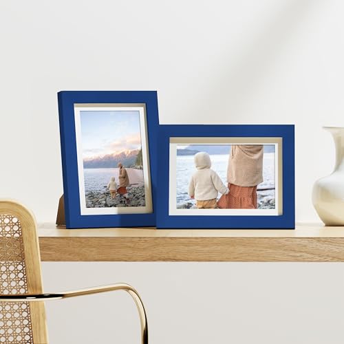 5x7 Picture Frames Set of 9 for Wall or Tabletop Display (9 Count)