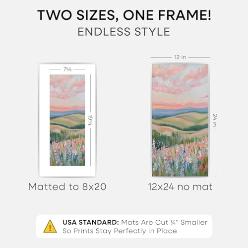 12x24 Silver Picture Frame