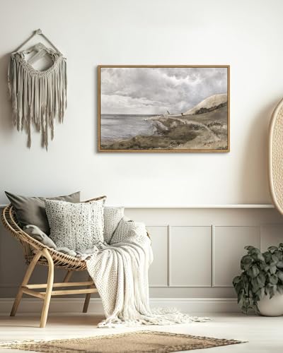Framed Canvas Wall Art Vintage Decor