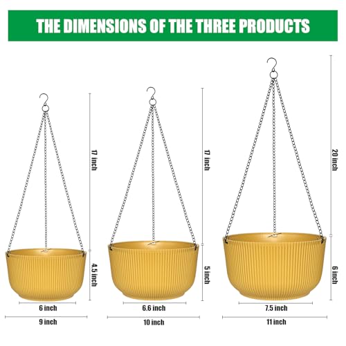 Hanging Planters 9 (3 Count)