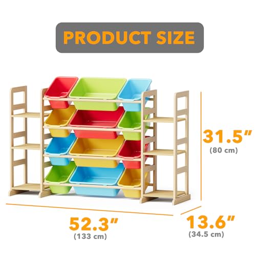 Toy Storage Organizer with 6 Shelves and 12 Bins (6 Count)