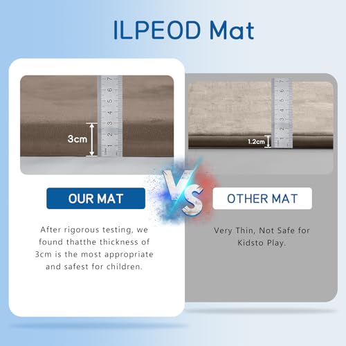 Baby Play Mat for Floor Nursery Rug Muscle Mat Area Rug Playroom Rug 59"x71" Playpen Mat Elastic Foam 1.3" Thick Crawling Mat for Babies