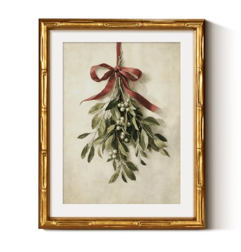 Bamboo Detail Design Gold Framed Wall Art