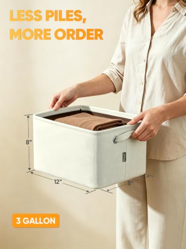 1 Pack Fabric Closet Storage Bins for Shelves