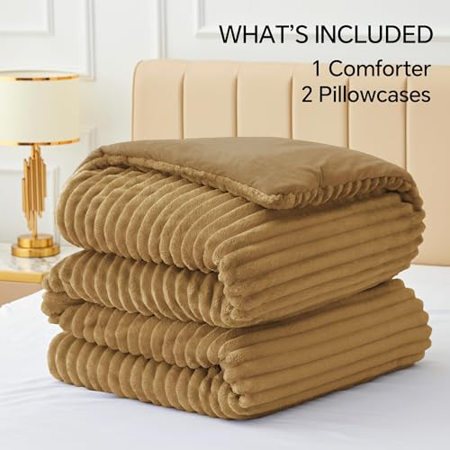 Fleece California King Comforter Set