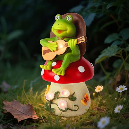 Birthday Gifts for Women Frog and Mushroom Garden Statue
