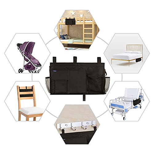 Caddy Hanging Organizer Bedside Storage Bag for Bunk and Hospital Beds