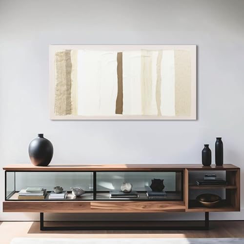 Abstract Wall Art Decor Modern Canvas Art Wall Decor Brown And White Wall Art Decor Minimalist Wall Art Prints Neutral Canvas Wall Art for Living Room 20"X40" for Room Bedroom Office Decor