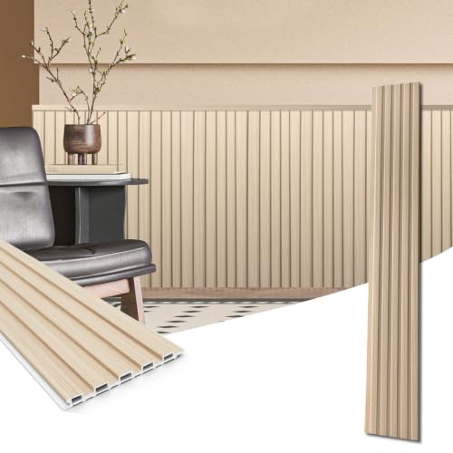 48 x 6 Inch WPC Wood Slat Wall Panels