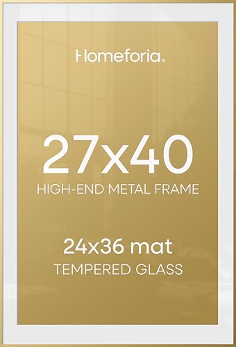 27x40 Gold Poster Frame