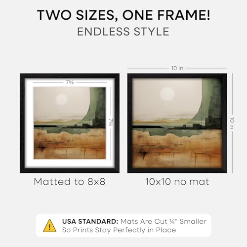 10x10 Black Oak Picture Frame