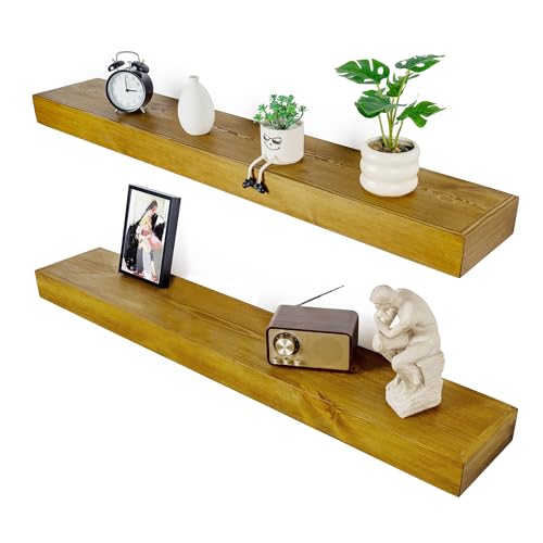 Floating Shelves 3 inch Thick for Wall Set of 2 (2 Count)