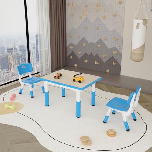 Kids Study Table and 2 Chairs Set