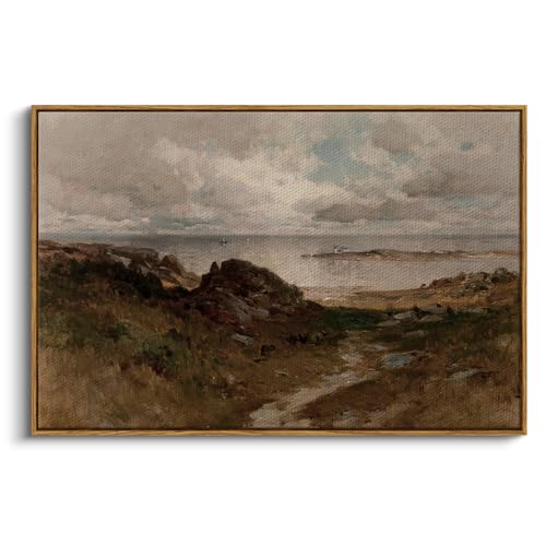 Framed Canvas Wall Art Vintage Decor