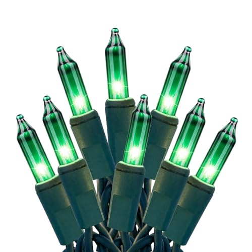 Green String Lights 100 Count Mini St. Patrick's Day Decorations Lights with Green Wire for Outdoor Christmas Decorations Indoor Decor