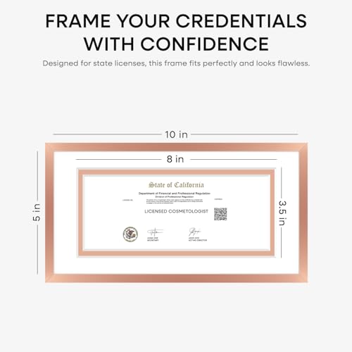 5x10 Rose License Frame (3 Count)