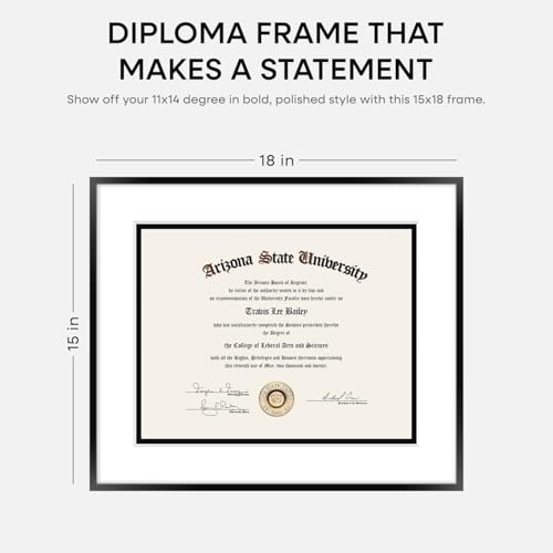 15x18 Black Diploma Frame (2 Count)