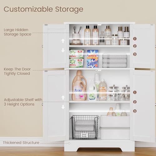 Bathroom Floor Storage Cabinet