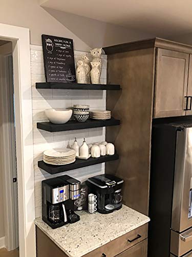 Joel’s Antiques 30 Inch Wooden Floating Shelves for Wall