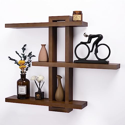 Variable Floating Shelves Wood Set of 3
