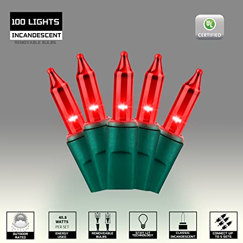 100LIGHTS RED Extra (100 Count)