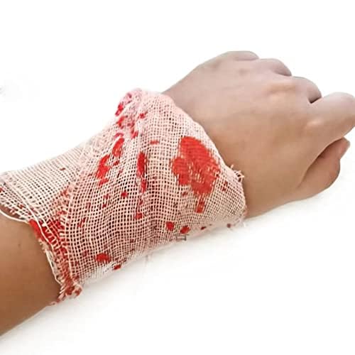 Halloween Creepy Bloody Cloth 800 inch Scary Blood Gauze Bandages Decorations