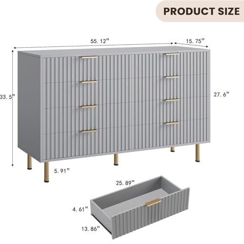 8 Drawer Dresser for Bedroom