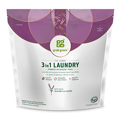 3-in-1 Laundry Detergent Pods, 132 Count, Lavender Vanilla