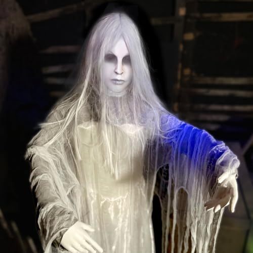 2.6 Ft. Rising Ghost Woman Animatronic with Sound
