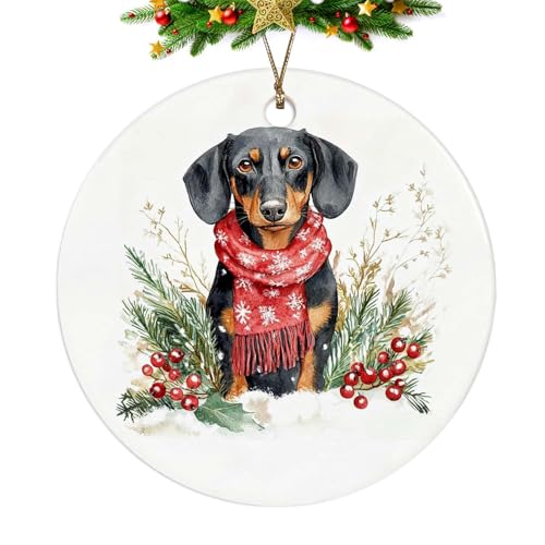 Dachshund Dog Christmas Ornaments