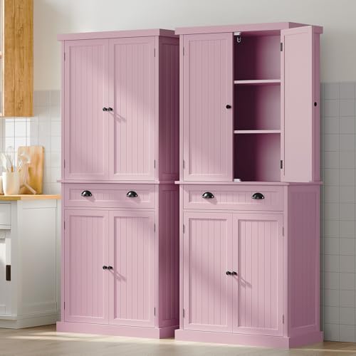 72" Tall Freestanding Pantry & Kitchen Storage Cabinet