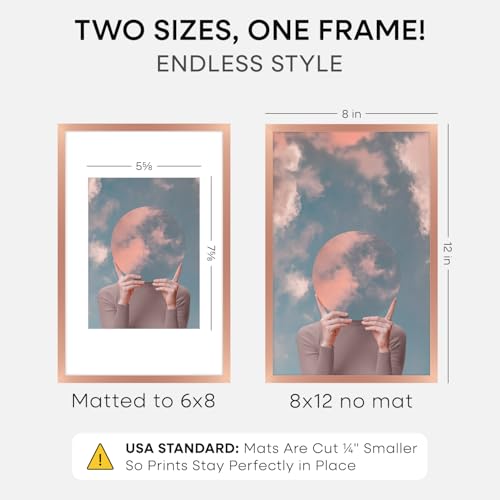 8x12 Rose Picture Frame (2 Count)