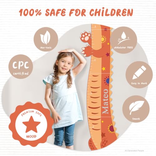 Personalized Name Kids Height Wall Chart