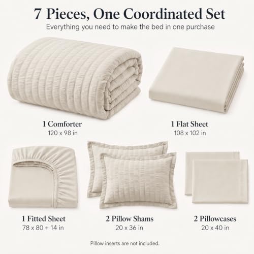 Oversized King Comforter Set 120x98 in