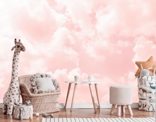 Pink Cloud Wallpaper Wall Mural