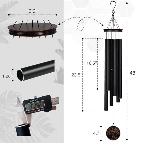 Large Wind Chimes for Outside Deep Tone